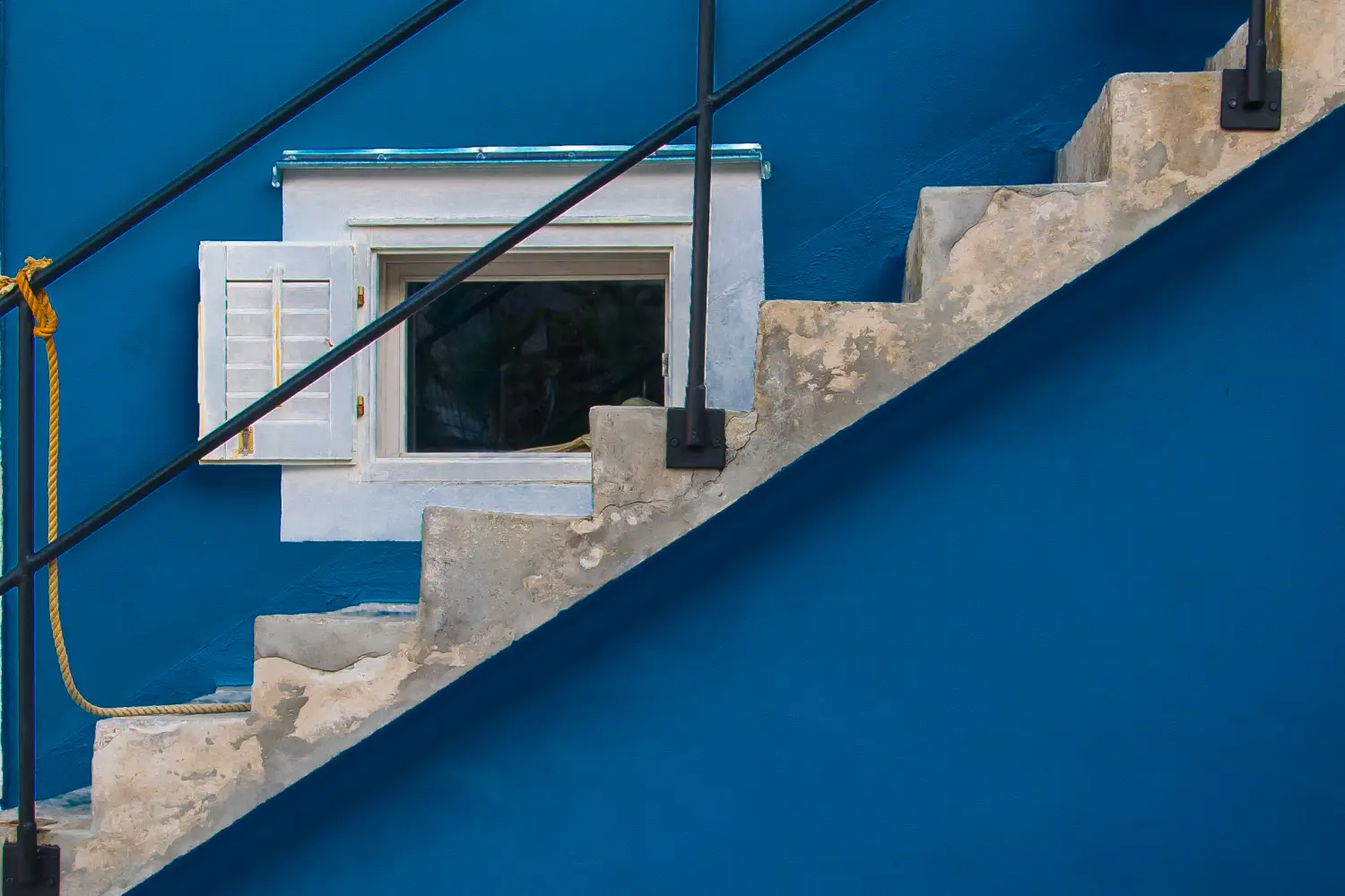 Ferry to Losinj (Lussino) - Staircase in Mali Lošinj.