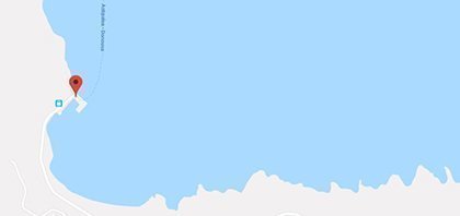 Map of Ferry Port of Astypalea at Dodecanese Islands in Greece