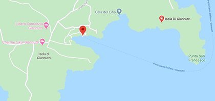 Map of Ferry Port of Giannutri in Italy