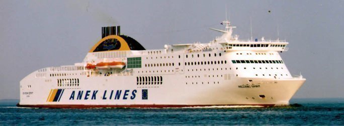 The ferry ship Hellenic Spirit belongs to the conventional vessel type