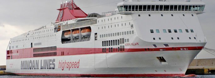 The ferry ship Europa Palace belongs to the conventional vessel type
