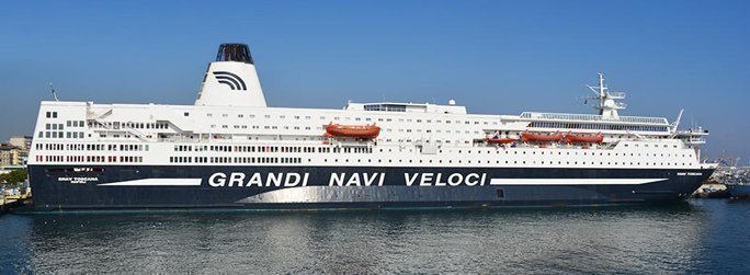 The ferry ship SNAV Toscana belongs to the conventional vessel type