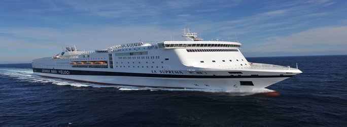 The ferry ship La Suprema belongs to the conventional vessel type