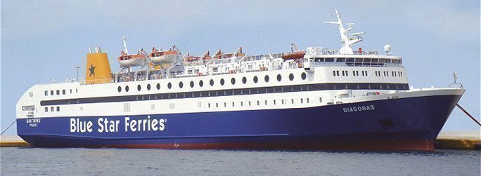 The ferry ship Diagoras belongs to the conventional vessel type
