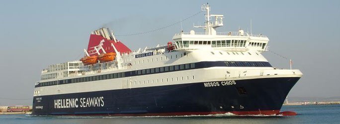 The ferry ship Nissos Chios belongs to the conventional vessel type