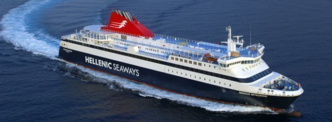 The ferry ship Nissos Mykonos belongs to the conventional vessel type