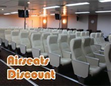 Air type seats in a ferry ship.