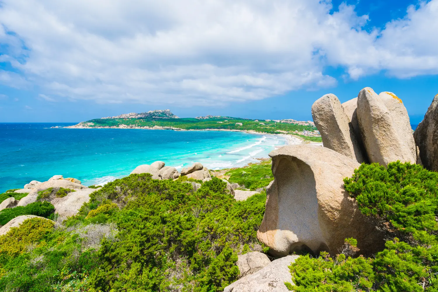 Ferry to Santa Teresa di Gallura - Rena Di Ponente beach, north Sardinia island, Italy.