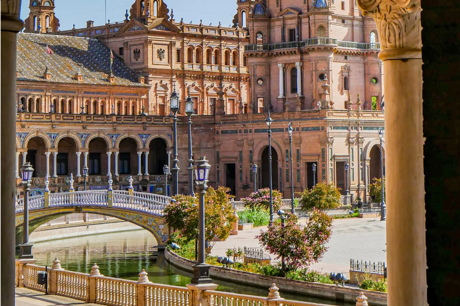 Ferries to Spain - Plaza de España in Seville