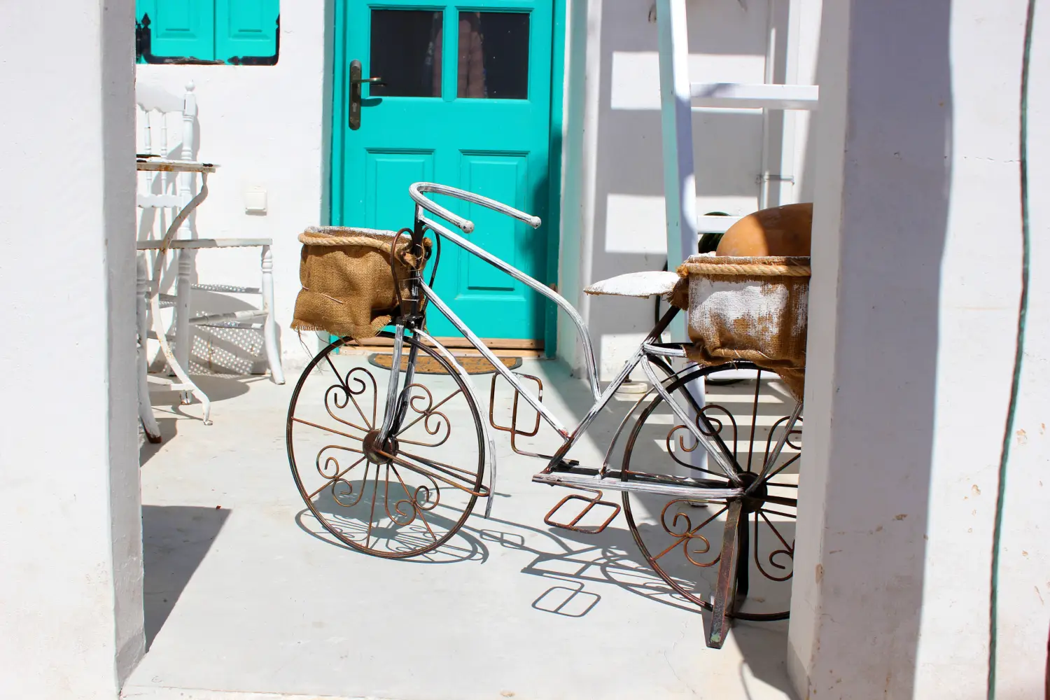 Ferry to Serifos - Greek Island Bicycle Decor.