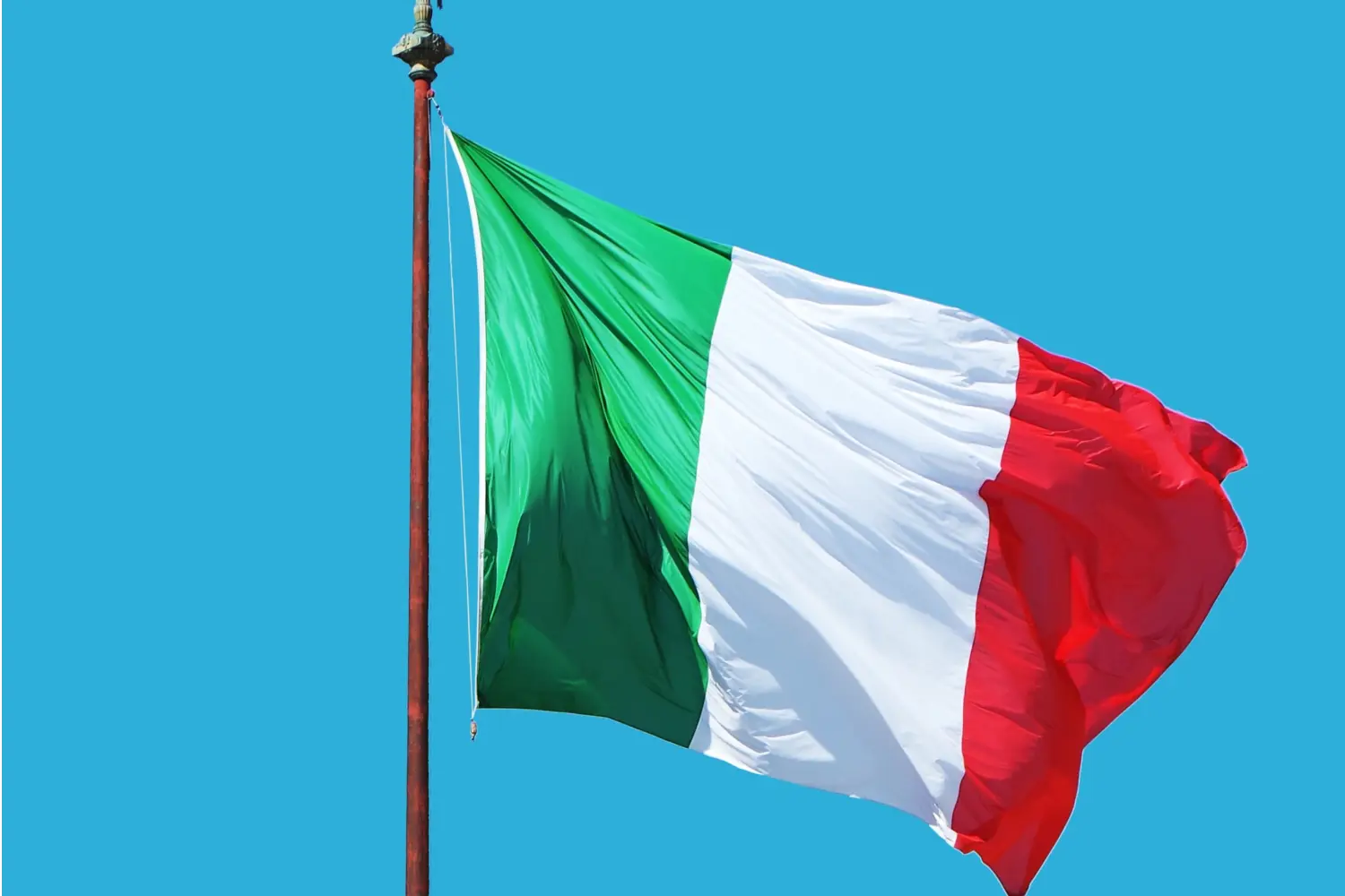 Italian ferries - Italian flag