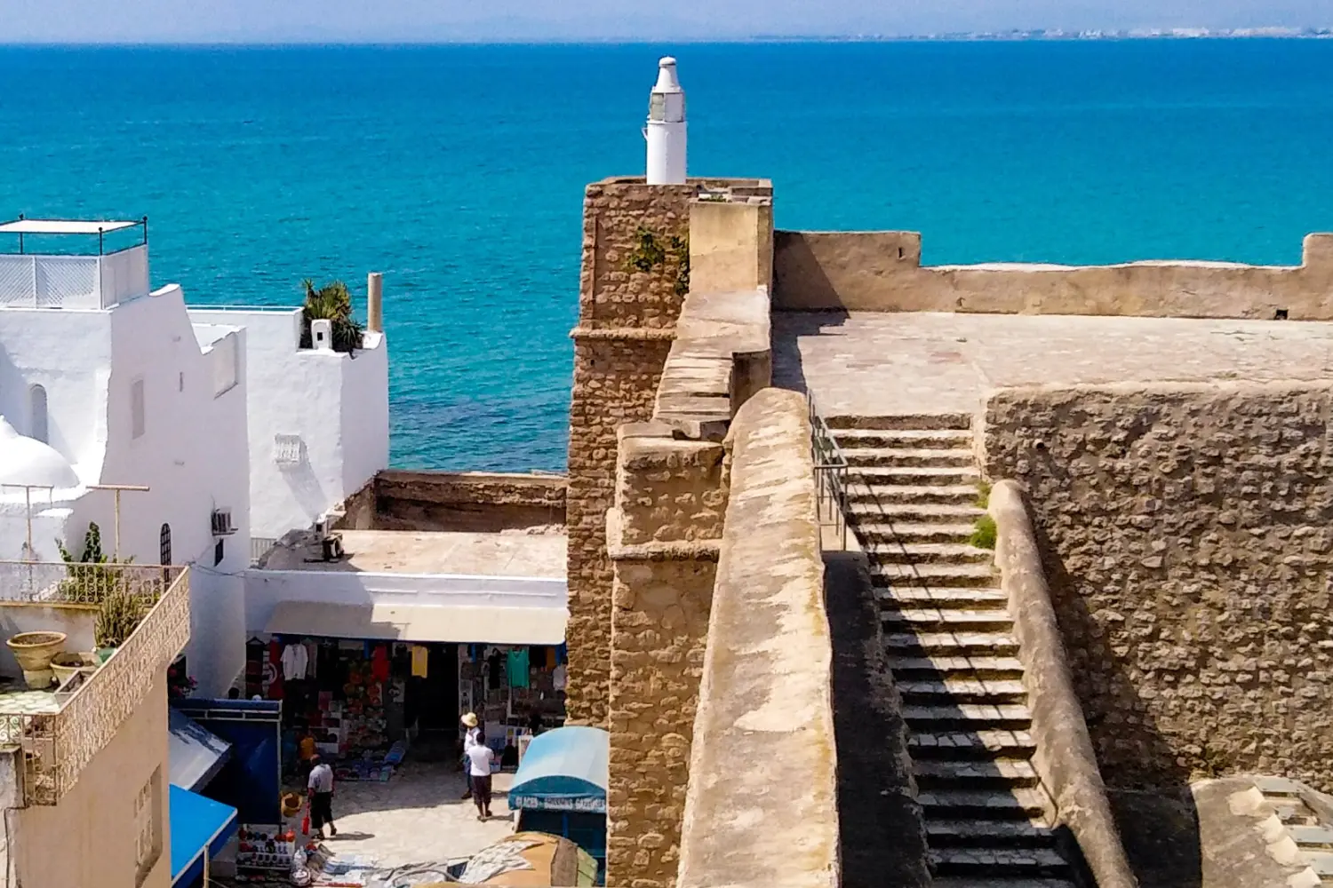 Ferries to Tunisia - View from a terrace in Tunis