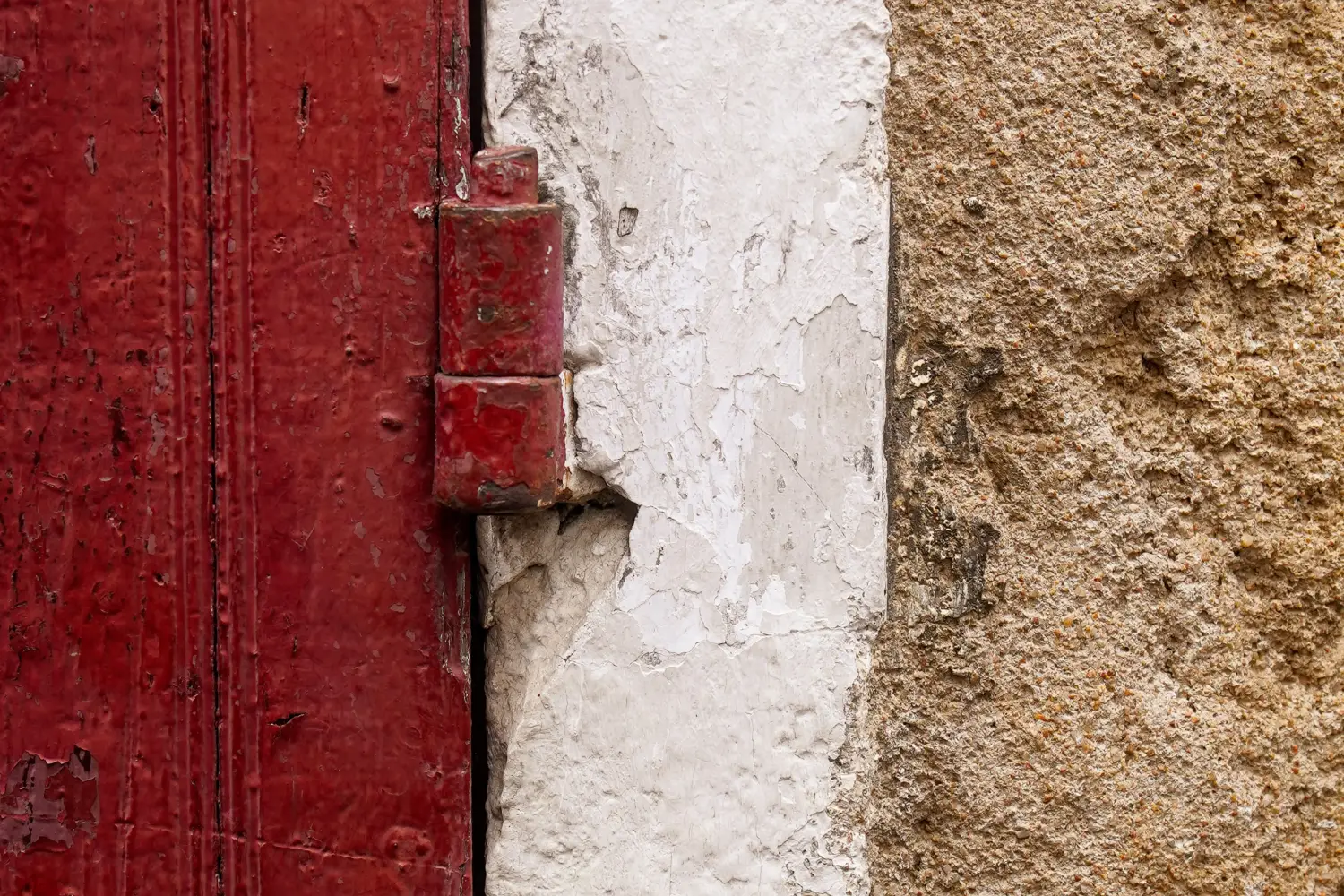 Ferry to Porto Vecchio - Coloful old door.