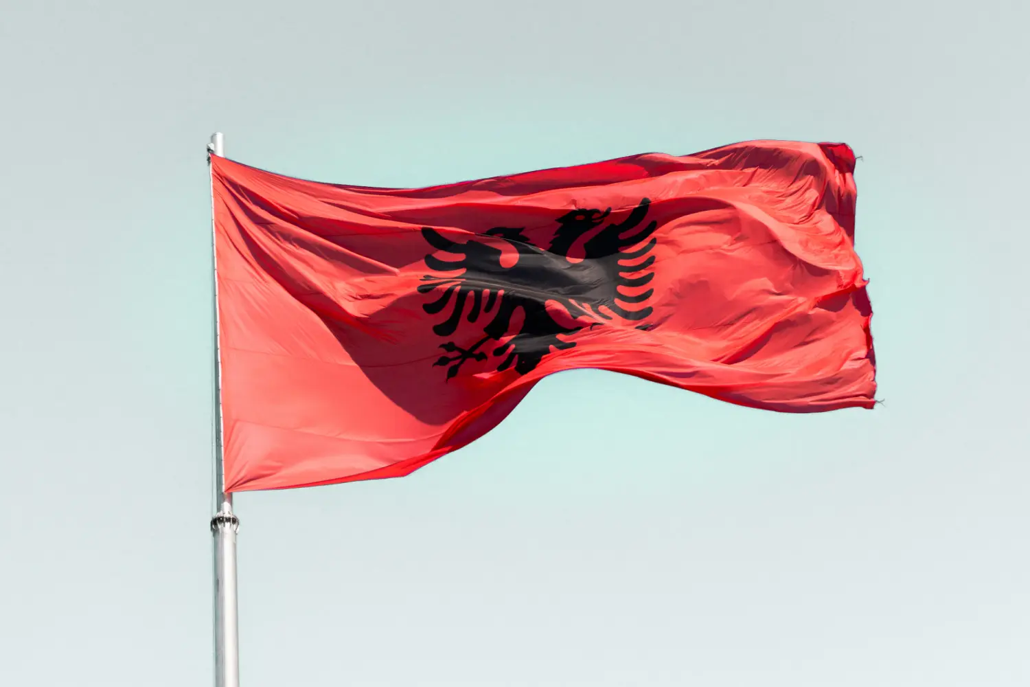 Albanian ferries - Albanian flag